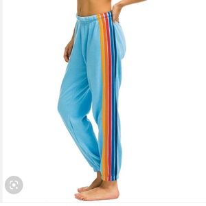 ✨AVIATOR NATION 5 STRIPE SWEATPANTS IN SKY✨